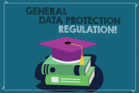 Handwriting text writing General Data Protection Regulation. Concept meaning Illustrazione stock