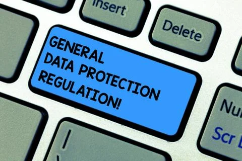 Handwriting text writing General Data Protection Regulation. Concept meaning Stockfoto's