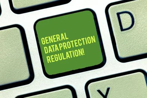 Handwriting text writing General Data Protection Regulation. Concept meaning Stockfoto's