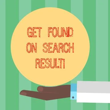 Handwriting text writing Get Found On Search Result. Concept meaning Search Stock Illustration