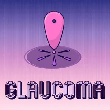 Handwriting text writing Glaucoma. Concept meaning Eye diseases which result in Stock Illustration