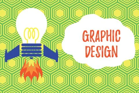 Handwriting text writing Graphic Design. Concept meaning art or skill of Stock Illustration