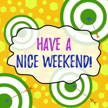 Handwriting text writing Have A Nice Weekend. Concept meaning wishing someone イラスト素材