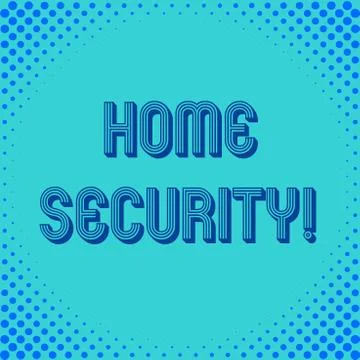 Handwriting text writing Home Security. Concept meaning A system that help pr Stock Illustration