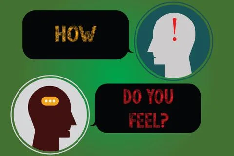 Handwriting text writing How Do You Feelquestion. Concept meaning Tell us your イラスト素材