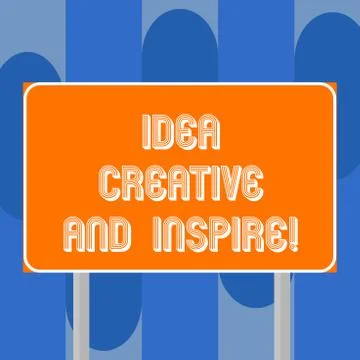 Handwriting text writing Idea Creative And Inspire. Concept meaning Inspiration Ilustración de archivo