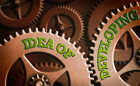 Handwriting text writing Idea Of Developing. Concept meaning Startup launch Stockillustratie