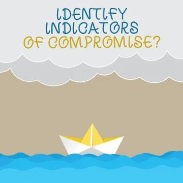 Handwriting text writing Identify Indicators Of Compromise. Concept meaning イラスト素材