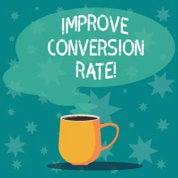 Handwriting text writing Improve Conversion Rate. Concept meaning Increase the 스톡 일러스트