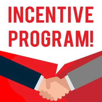 Handwriting text writing Incentive Program. Concept meaning specific scheme used Ilustración de archivo