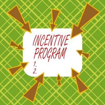 Handwriting text writing Incentive Program. Concept meaning specific scheme used Illustrazione stock