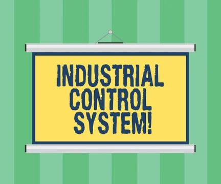 Handwriting text writing Industrial Control System. Concept meaning integration Stock Illustration