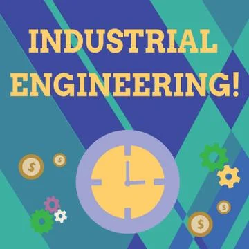 Handwriting text writing Industrial Engineering. Concept meaning field or stu Stockillustratie