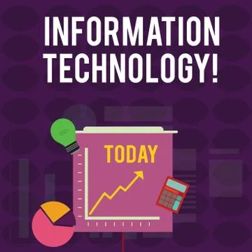 Handwriting text writing Information Technology. Concept meaning use Systems to Stock-Illustration