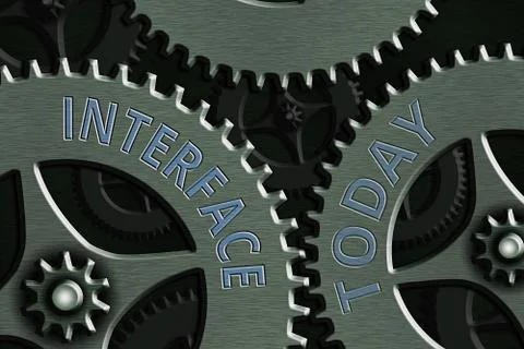 Handwriting text writing Interface. Concept meaning the means by which Stock Illustration