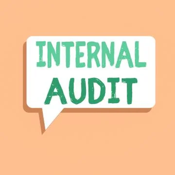 Handwriting text writing Internal Audit. Concept meaning Evaluates the イラスト素材