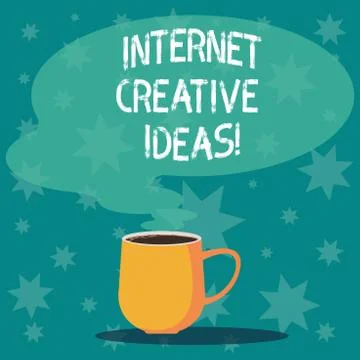 Handwriting text writing Internet Creative Ideas. Concept meaning ability to Stock Illustration