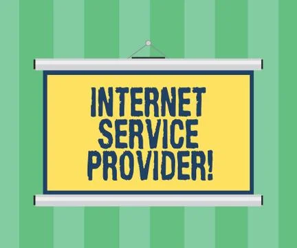Handwriting text writing Internet Service Provider. Concept meaning Company that 库存插图