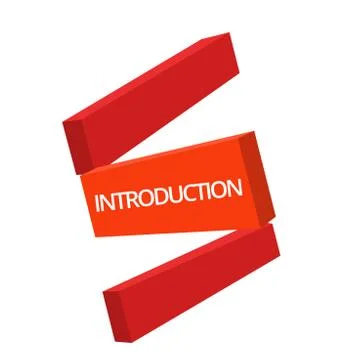Handwriting text writing Introduction. Concept meaning First part of a document Stock Illustration