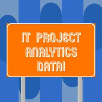 Handwriting text writing It Project Analytics Data. Concept meaning Information Stock Illustration