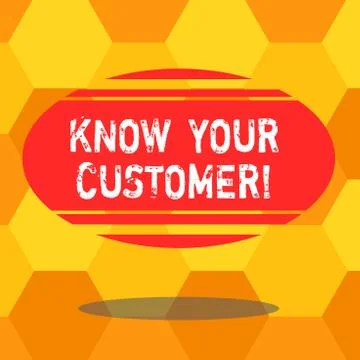 Handwriting text writing Know Your Customer. Concept meaning verifying identity Ilustración de archivo