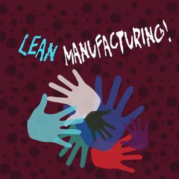Handwriting text writing Lean Manufacturing. Concept meaning focus on minimizing イラスト素材