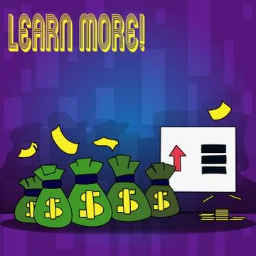 Handwriting text writing Learn More. Concept meaning Study harder Develop new 스톡 일러스트