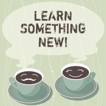 Handwriting text writing Learn Something New. Concept meaning Getting knowledge 스톡 일러스트