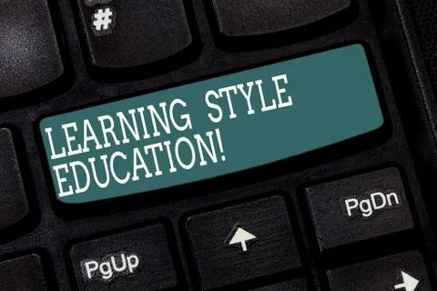 Handwriting text writing Learning Style Education. Concept meaning Method or Stockfoto's