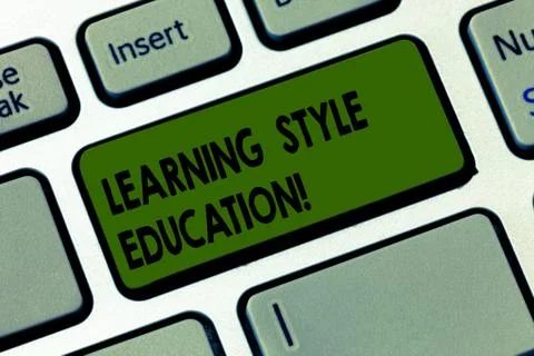 Handwriting text writing Learning Style Education. Concept meaning Method or Stockfoto's