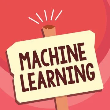 Handwriting text writing Machine Learning. Concept meaning give computers the 스톡 일러스트