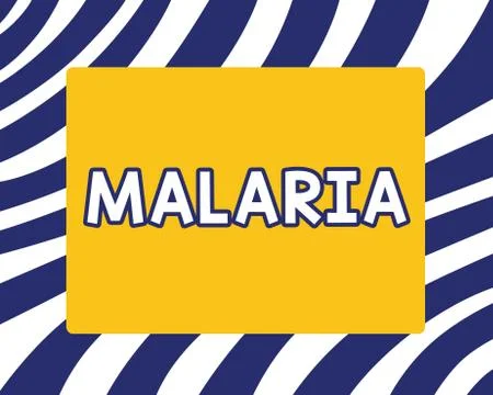 Handwriting text writing Malaria. Concept meaning Life threatening mosquito Illustrazione stock