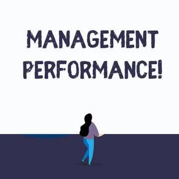 Handwriting text writing Management Perforanalysisce. Concept meaning feedback Stockillustratie
