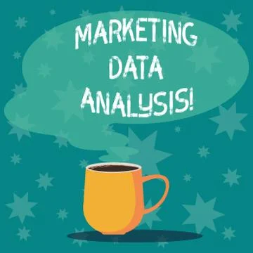 Handwriting text writing Marketing Data Analysis. Concept meaning Collecting Illustrazione stock