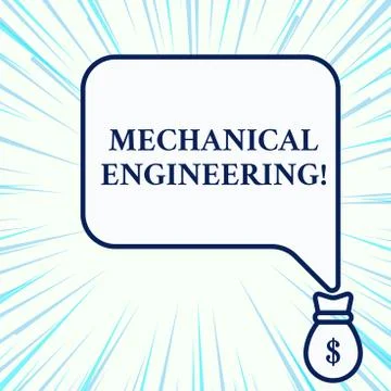 Handwriting text writing Mechanical Engineering. Concept meaning deals with Stock Illustration