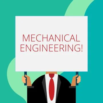 Handwriting text writing Mechanical Engineering. Concept meaning deals with Stock Illustration