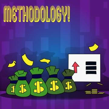 Handwriting text writing Methodology. Concept meaning System of Methods used in Stock Illustration