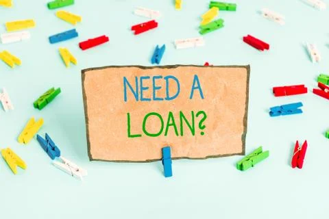 Handwriting text writing Need A Loanquestion. Concept meaning offering a money Stock Photos