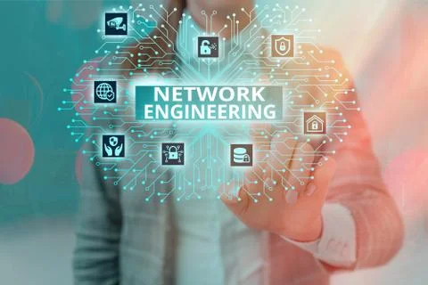 Handwriting text writing Network Engineering. Concept meaning professional who Stock Photos