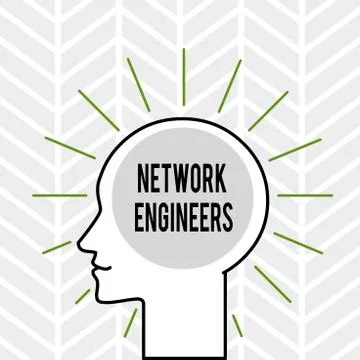 Handwriting text writing Network Engineers. Concept meaning Technology Stock Illustration