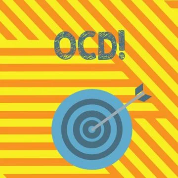 Handwriting text writing Ocd. Concept meaning Obsessive Compulsive Disorder 스톡 일러스트