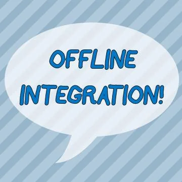 Handwriting text writing Offline Integration. Concept meaning First Triad of Ilustración de archivo