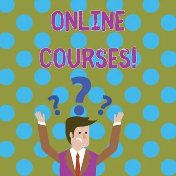 Handwriting text writing Online Courses. Concept meaning courses deliver a Stock Illustration