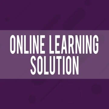 Handwriting text writing Online Learning Solution. Concept meaning use of イラスト素材