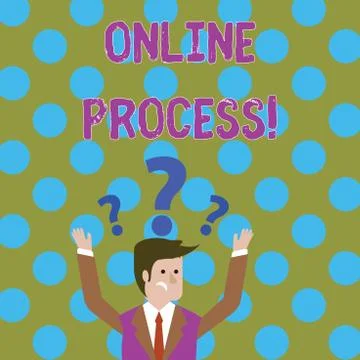 Handwriting text writing Online Process. Concept meaning An automated way to Stock Illustration