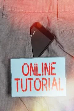 Handwriting text writing Online Tutorial. Concept meaning An individual is being Stock Photos