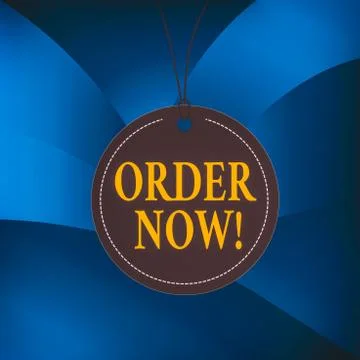 Handwriting text writing Order Now. Concept meaning confirmed request by one 库存插图