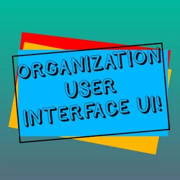 Handwriting text writing Organization User Interface Ui. Concept meaning Online Illustration