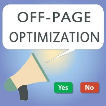 Handwriting text writing Off Page Optimization. Concept meaning Website Exter Illustrazione stock