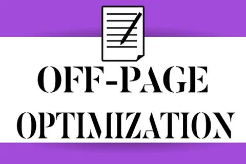 Handwriting text writing Off Page Optimization. Concept meaning Website External 스톡 일러스트